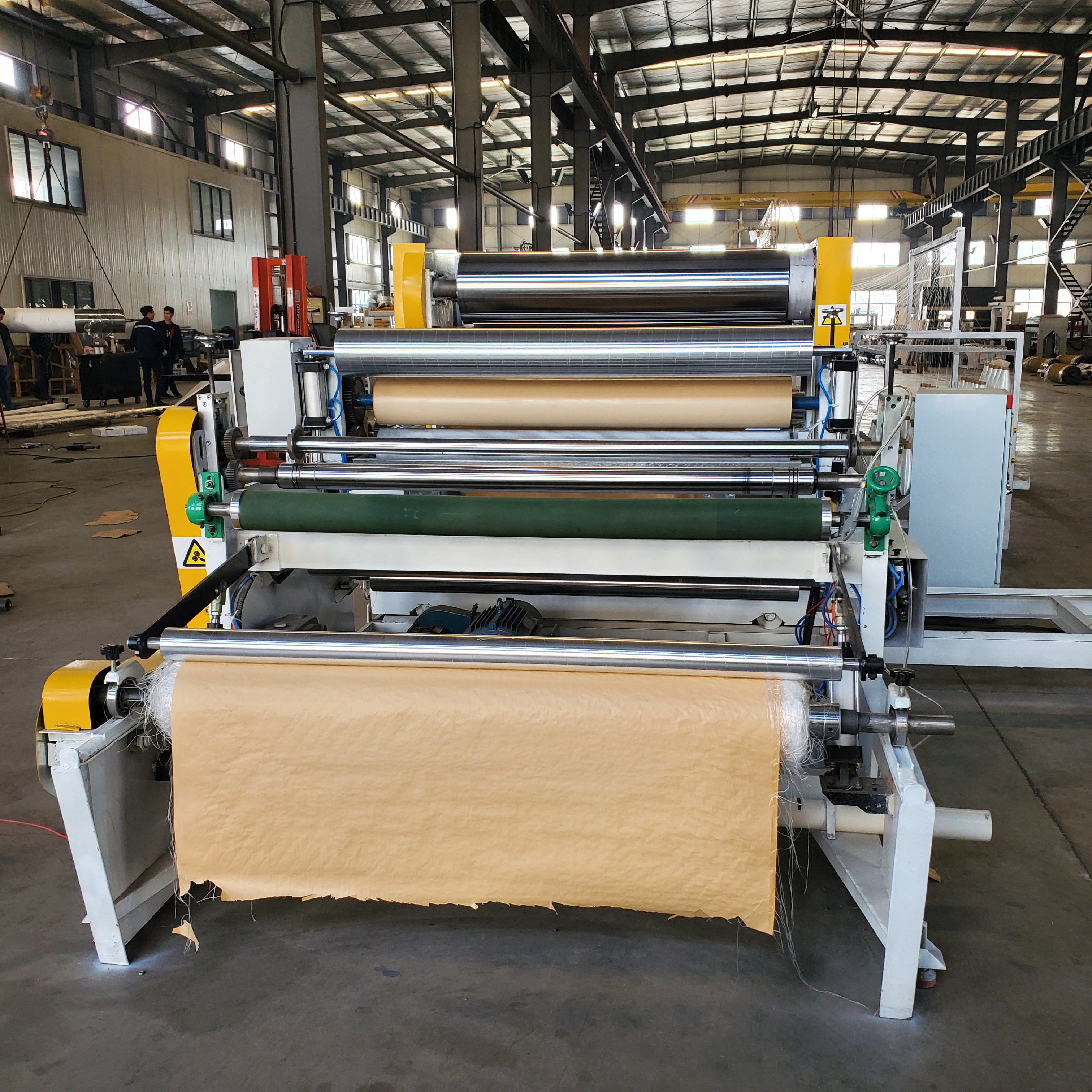 Scrim Process Machine Kraft Paper Scrim Lamination Machine for Export Packing Applications